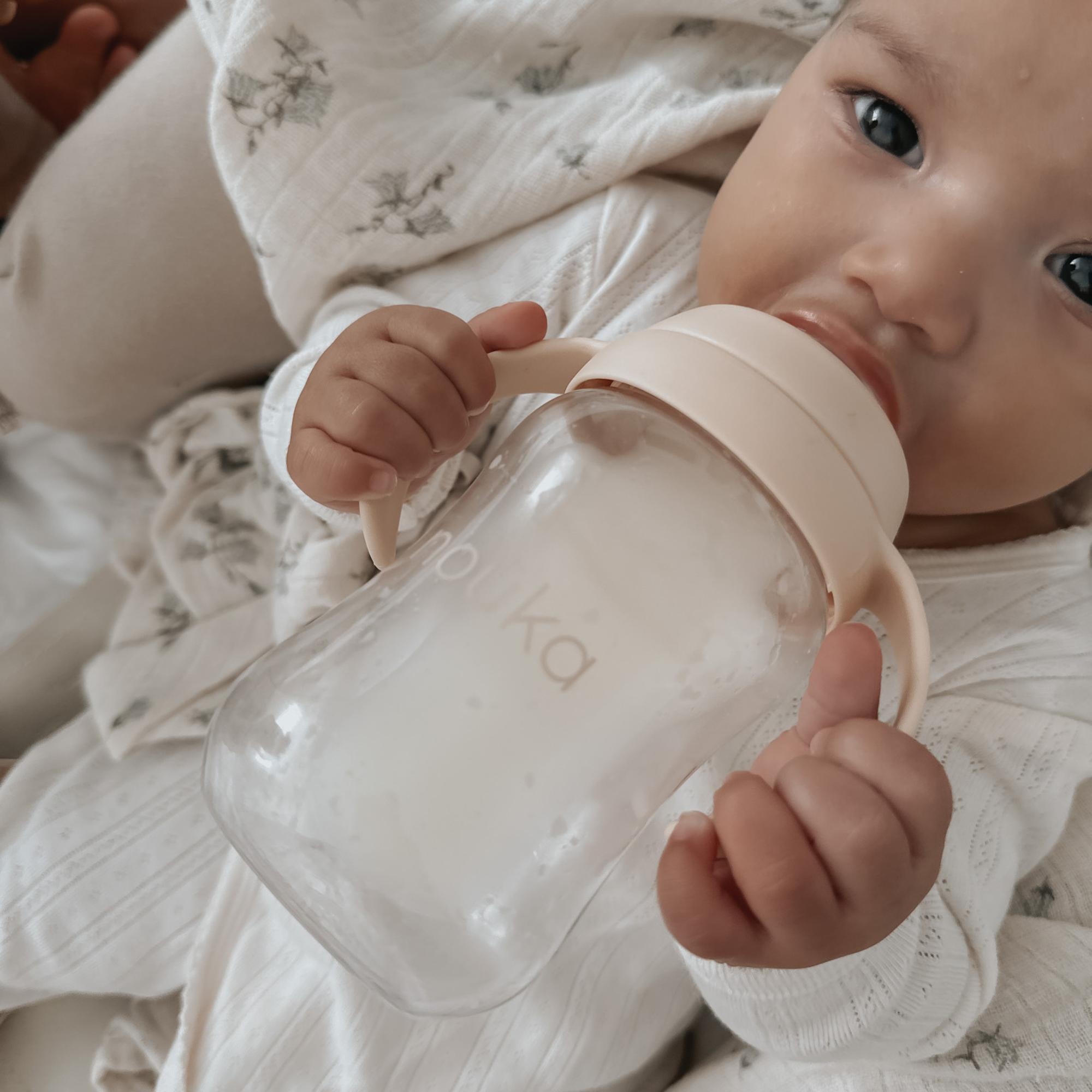 noüka Transitional Baby Bottle/Sippy Cup - Soft Sand (Min. of 2 PK, Multiples of 2 PK)