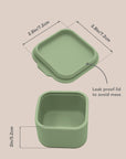 noüka Mini Snack Cups 2 PK - Leaf/Fern (Min. of 2 PK, Multiples of 2 PK)