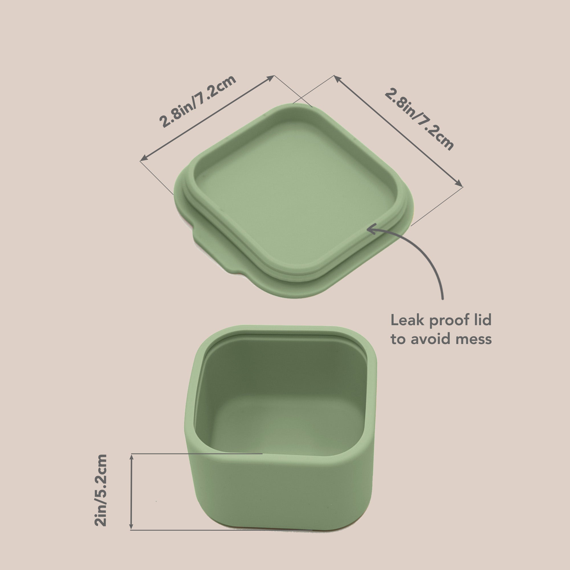 noüka Mini Snack Cups 2 PK - Wave/Deep Ocean (Min. of 2 PK, Multiples of 2 PK)