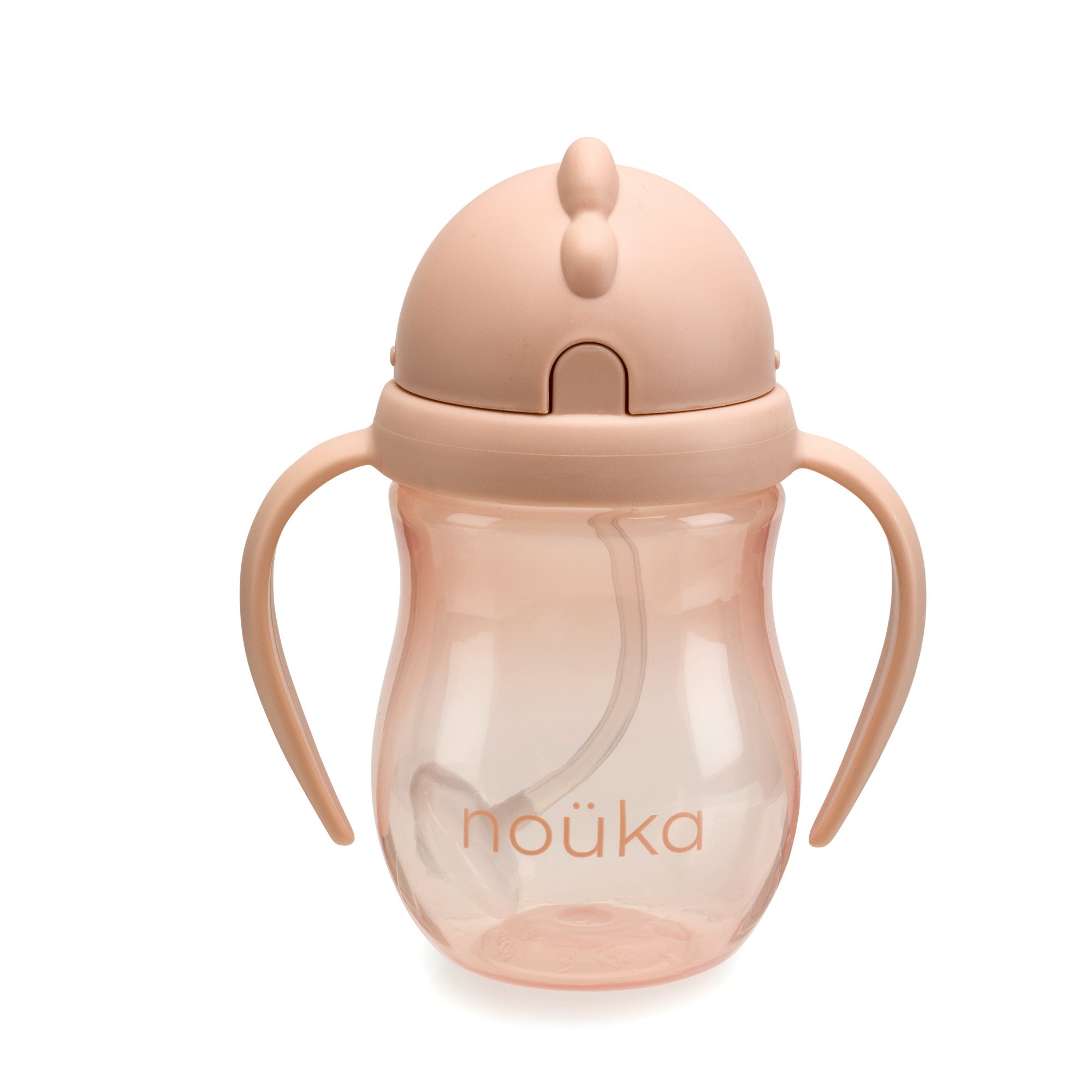 noüka Non-Spill Weighted Straw Cup 8 oz - Soft Blush (Min. of 2 PK, Multiples of 2 PK)