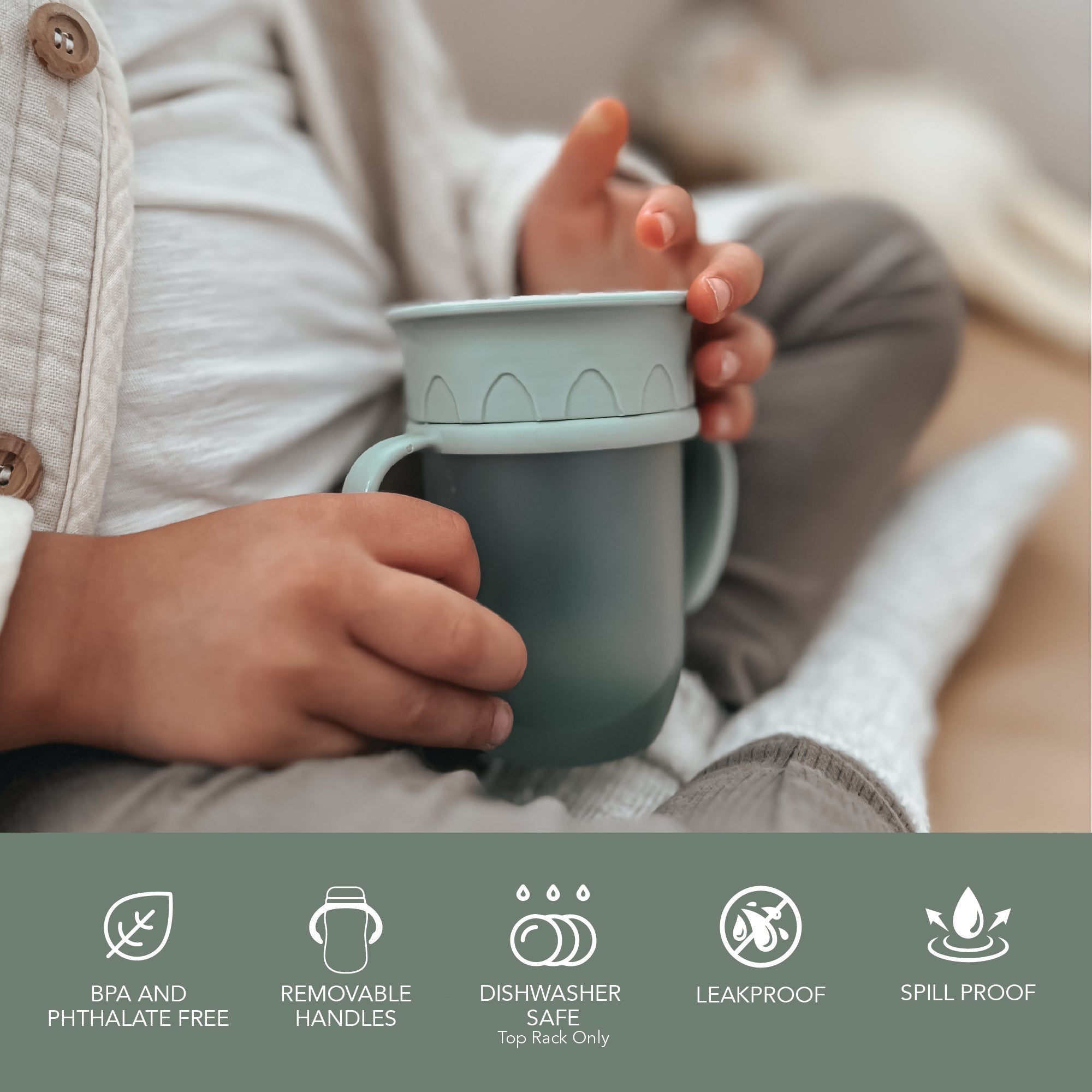 noüka All Around Cup - Moss (Sold in Case of 2, Qty of 1=2 products)