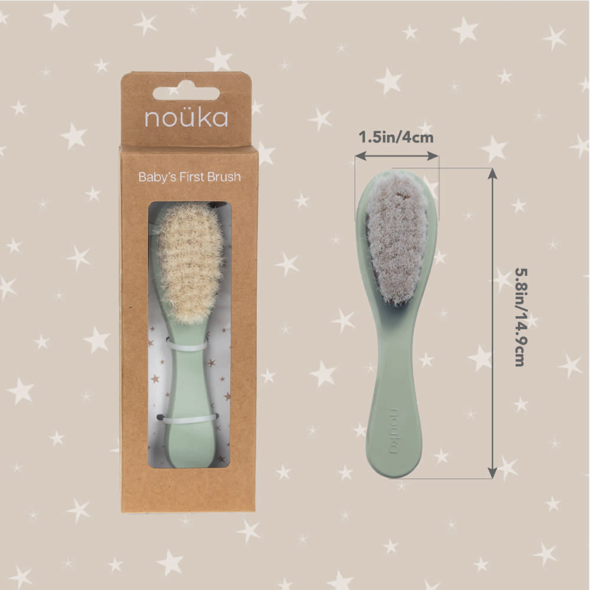 noüka Baby's First Brush Leaf (Min. of 2 PK, Multiples of 2 PK)