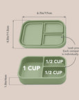 noüka Small Silicone Sealed Snack Box - Dust (Min. of 2 PK, Multiples of 2 PK)