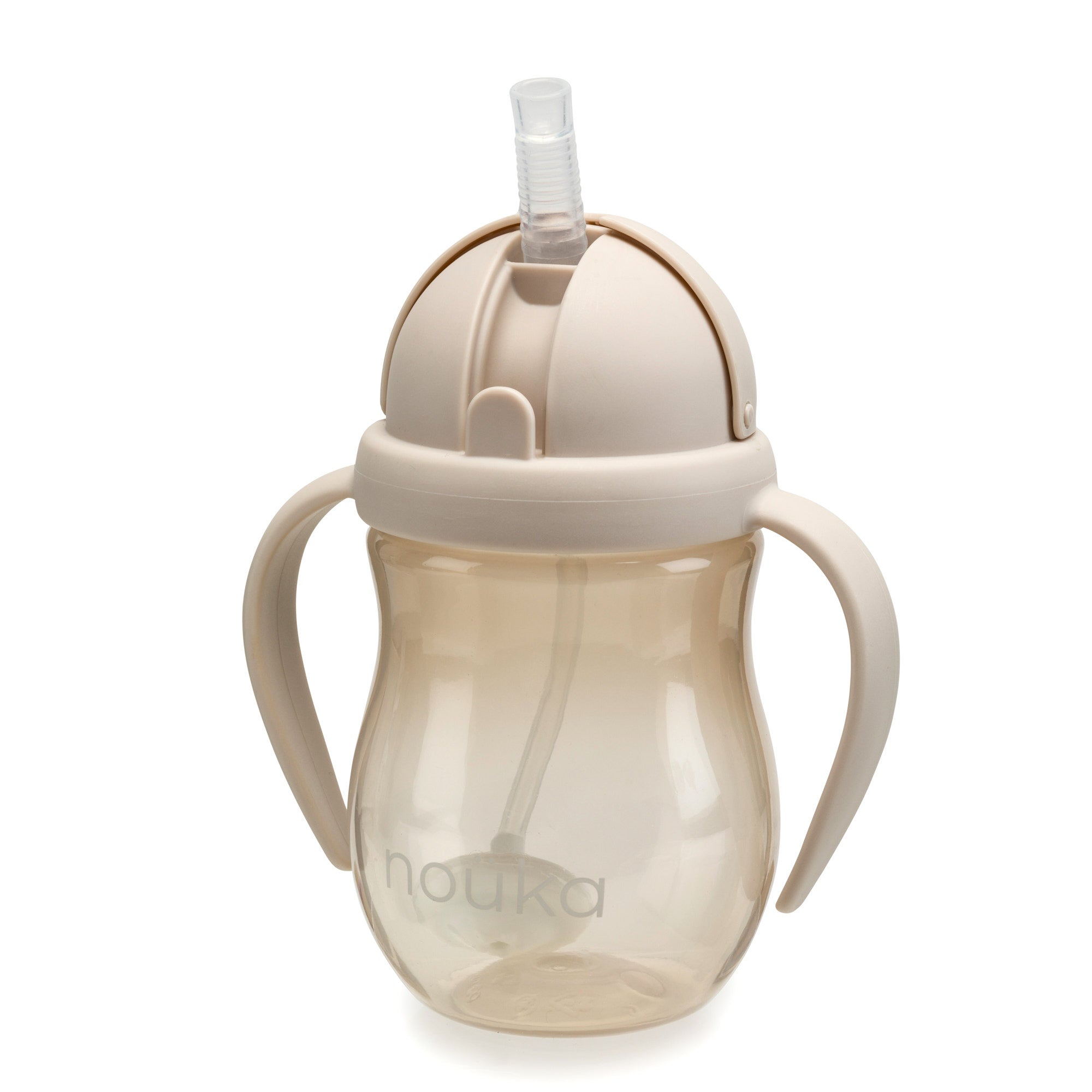 noüka Non-Spill Weighted Straw Cup 8 oz - Soft Sand (Min. of 2 PK, Multiples of 2 PK)