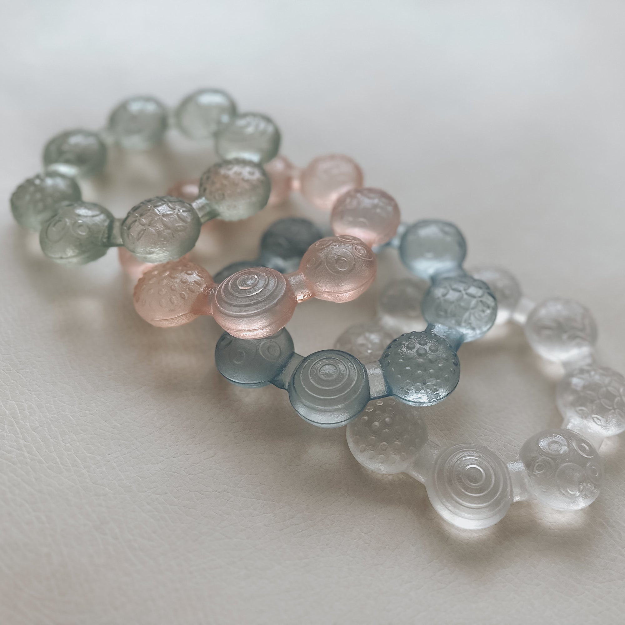 noüka Cooling Ring Teether - Soft Blush (Min. of 2 PK, Multiples of 2 PK)