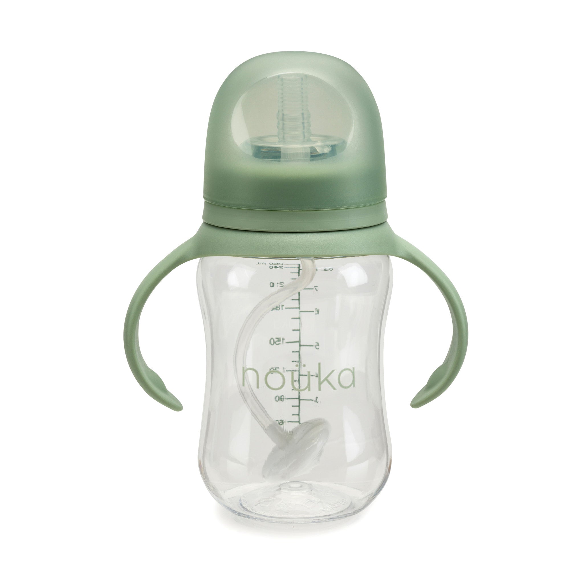 noüka Transitional Sippy/Weighted Straw Cup - Moss (Min. of 2 PK, Multiples of 2 PK)
