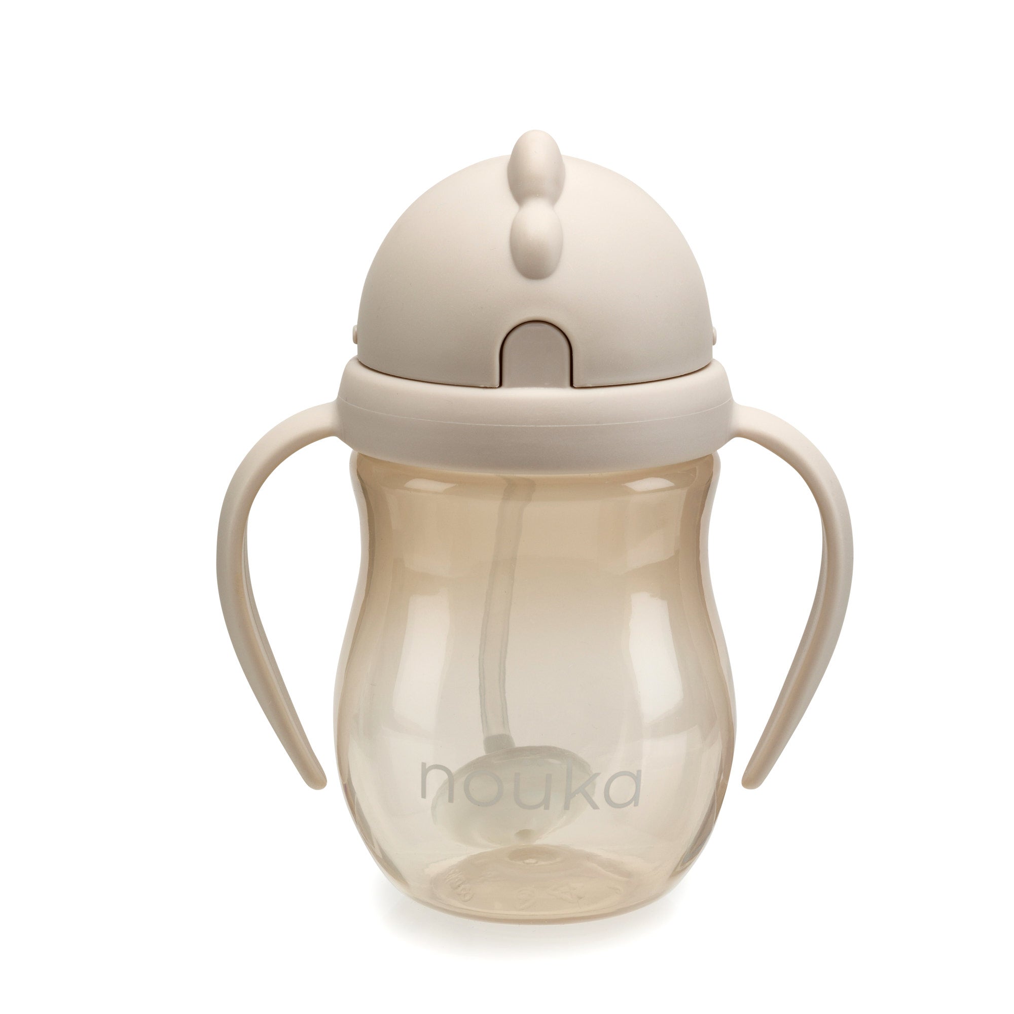 noüka Non-Spill Weighted Straw Cup 8 oz - Soft Sand (Min. of 2 PK, Multiples of 2 PK)