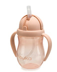 noüka Non-Spill Weighted Straw Cup 8 oz - Soft Blush (Min. of 2 PK, Multiples of 2 PK)