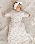 günamüna Long Sleeve Transitional Swaddle Sleep Sack Duvet Bamboo Posies 2.5 TOG (Min. of 2, multiples of 2) - MAIGHAN DISTRIBUTION CANADA