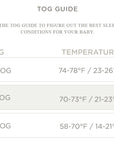günamüna Long Sleeve Swaddle Sleep Sack Duvet Bamboo Woof 1 TOG (Min. of 2, multiples of 2)