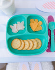 Re-Play Divide Plate- Teal (Min. of 2 PK, Multiples of 2 PK)
