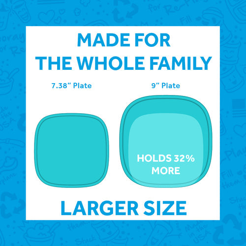 Re-Play Flat Plate 9''- Bright Pink (Min. of 2 PK, Multiples of 2 PK)