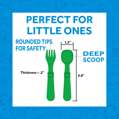 Re-Play 8 PK Packaged Utensils - Mint (Min. of 2 PK, Multiples of 2 PK)