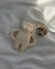 Moonie Bear Natural Rubber Teether - Cappuccino (Min. of 2 PK, multiples of 2 PK) - MAIGHAN DISTRIBUTION CANADA