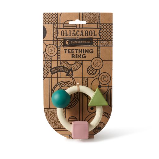 Oli & Carol Teething Ring Soft Colors (Min. of 2 PK, multiples of 2 PK)
