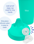 Re-Play No Spill Sippy Cup Assembled - Aqua (Min. of 2 PK, Multiples of 2 PK)