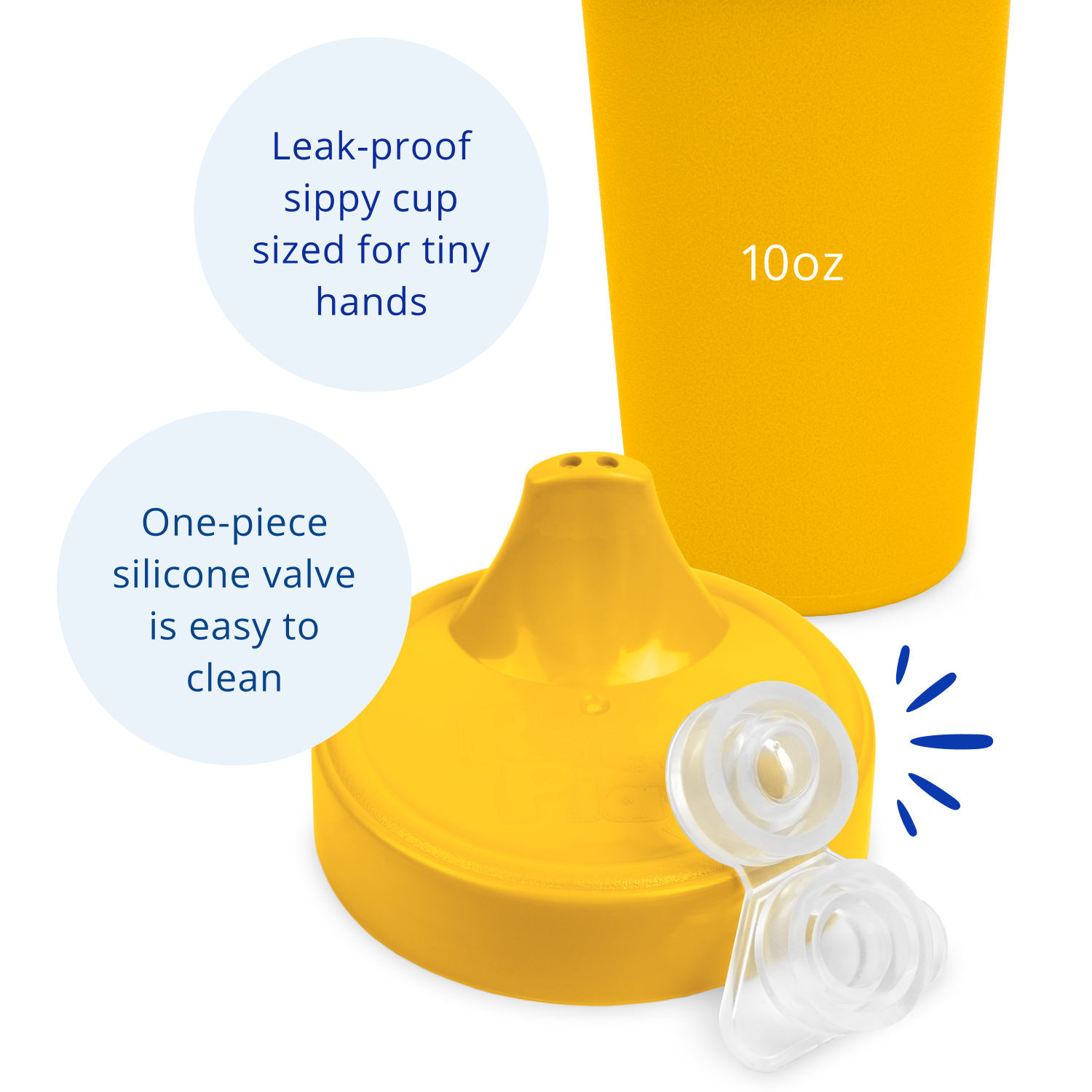 Re-Play No Spill Sippy Cup Assembled - Sunny Yellow (Min. of 2 PK, Multiples of 2 PK)