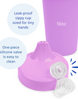 Re-Play No Spill Sippy Cup Assembled - Purple (Min. of 2 PK, Multiples of 2 PK)