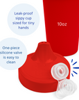 Re-Play No Spill Sippy Cup Assembled - Red (Min. of 2 PK, Multiples of 2 PK)