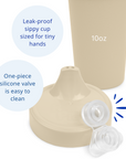 Re-Play No Spill Sippy Cup Assembled - Sand (Min. of 2 PK, Multiples of 2 PK)