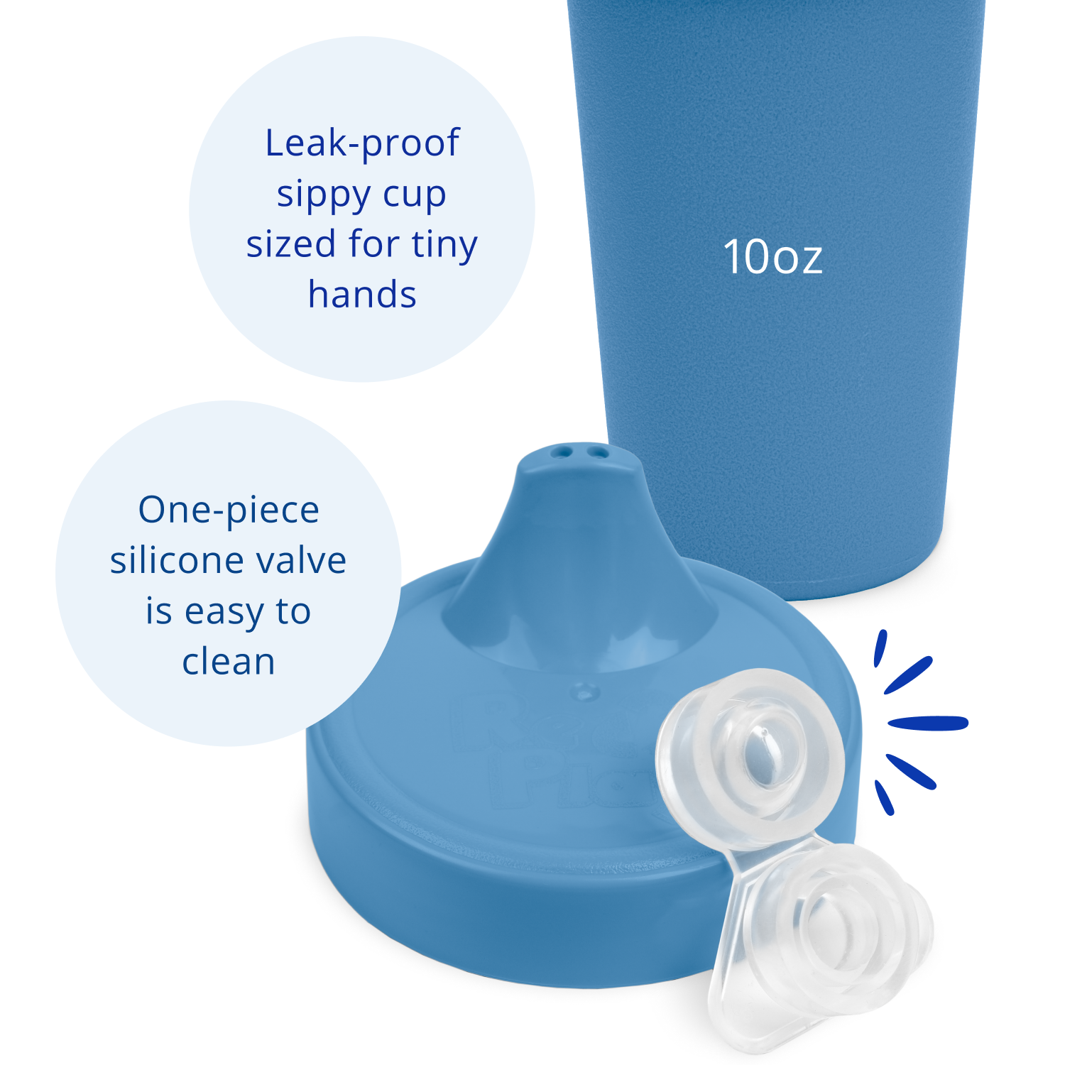 Re-Play No Spill Sippy Cup - Denim (Min. of 2 PK, Multiples of 2 PK)