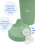 Re-Play No Spill Sippy Cup Assembled - Sage (Min. of 2 PK, Multiples of 2 PK)