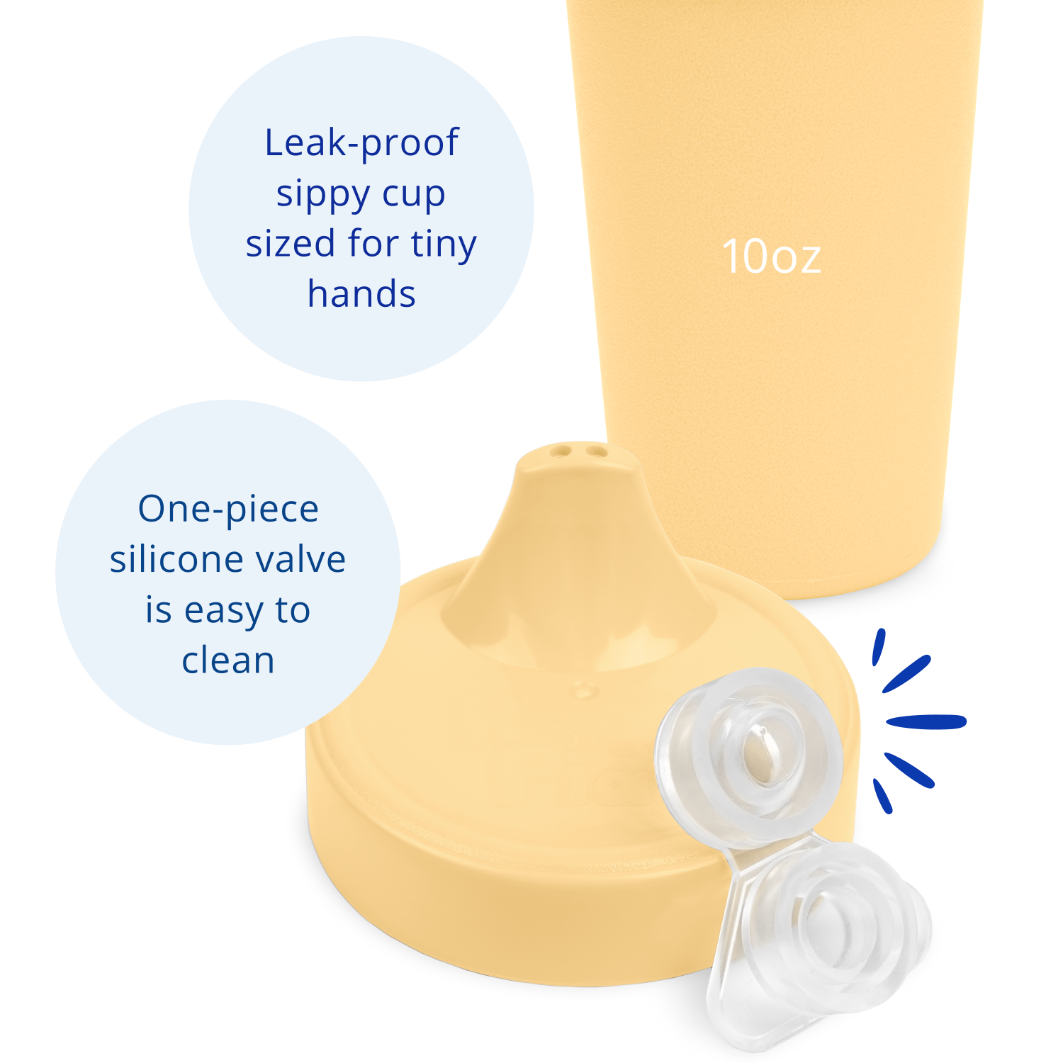 Re-Play No Spill Sippy Cup Assembled - Lemon Drop (Min. of 2 PK, Multiples of 2 PK)