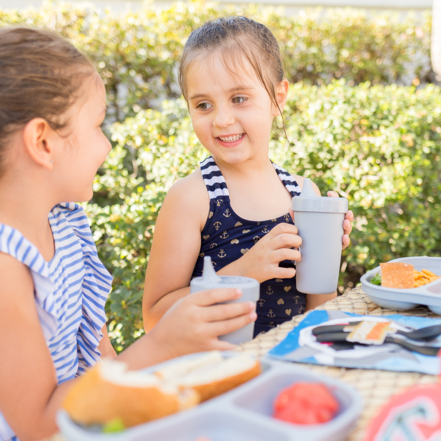 Re-Play No Spill Sippy Cup Assembled - Grey (Min. of 2 PK, Multiples of 2 PK)