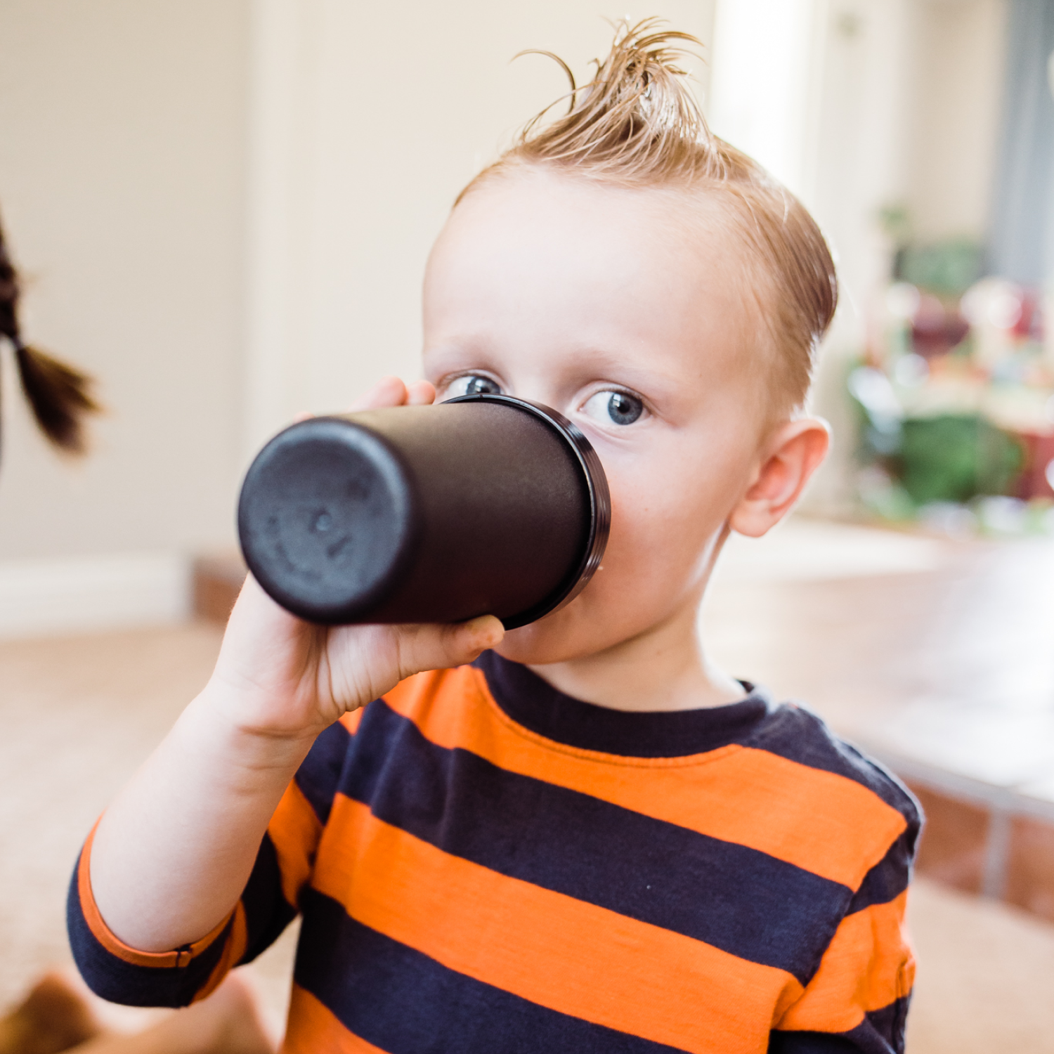 Re-Play No Spill Sippy Cup Assembled - Black (Min. of 2 PK, Multiples of 2 PK)