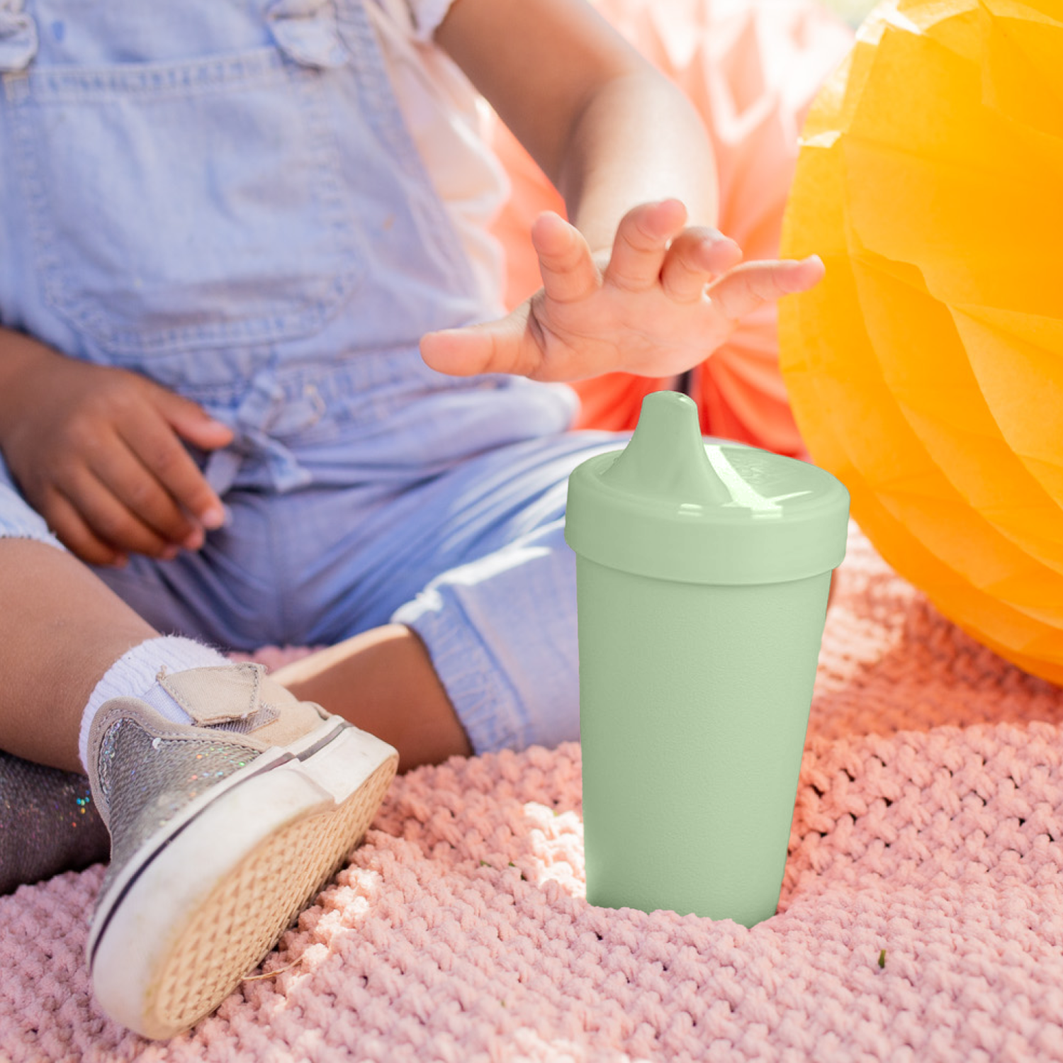 Re-Play No Spill Sippy Cup Assembled - Sage (Min. of 2 PK, Multiples of 2 PK)