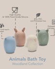 noüka Animal Bath Toys Woodland Collection - Woodland (Sold in Case of 2, Qty of 1=2 products) - MAIGHAN DISTRIBUTION CANADA