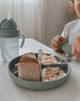 noüka Divided Suction Plate - Soft Blush (Min. of 2 PK, Multiples of 2 PK) - MAIGHAN DISTRIBUTION CANADA