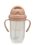 noüka Non - Spill Weighted Straw Cup 9 oz - Soft Blush (Sold in Case of 2, Qty of 1=2 products) - MAIGHAN DISTRIBUTION CANADA
