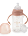 noüka Transitional Baby Bottle/Sippy Cup - Soft Blush (Min. of 2 PK, Multiples of 2 PK) - MAIGHAN DISTRIBUTION CANADA