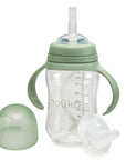 noüka Transitional Sippy/Weighted Straw Cup 8Oz - Moss (Sold in Case of 2, Qty of 1=2 products) - MAIGHAN DISTRIBUTION CANADA
