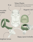 noüka Transitional Sippy/Weighted Straw Cup 8Oz - Wave (Min. of 2 PK, Multiples of 2 PK) - MAIGHAN DISTRIBUTION CANADA