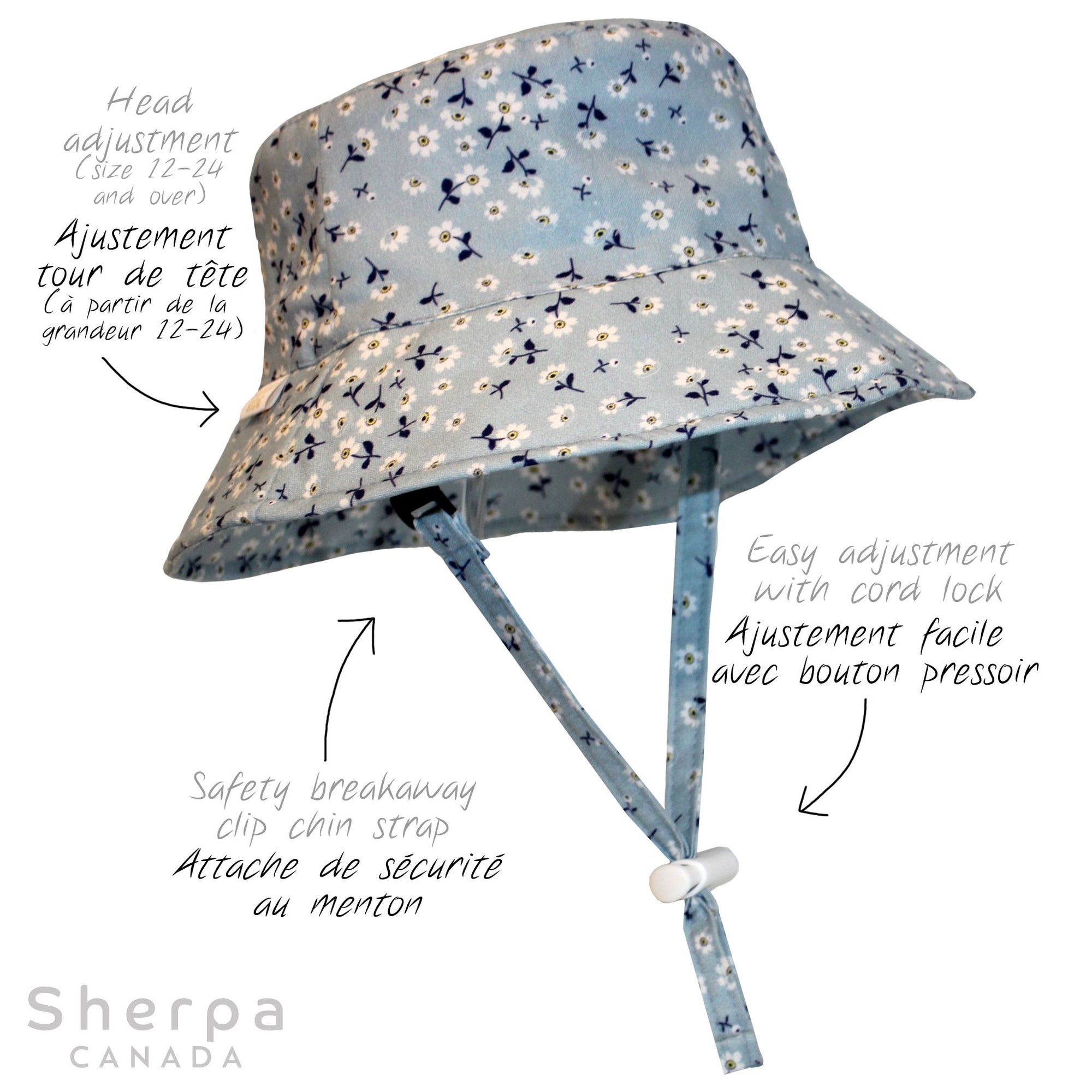 Sherpa Canda Bucket Hat - Country Blue (Min. of 2, Multiples of 2)
