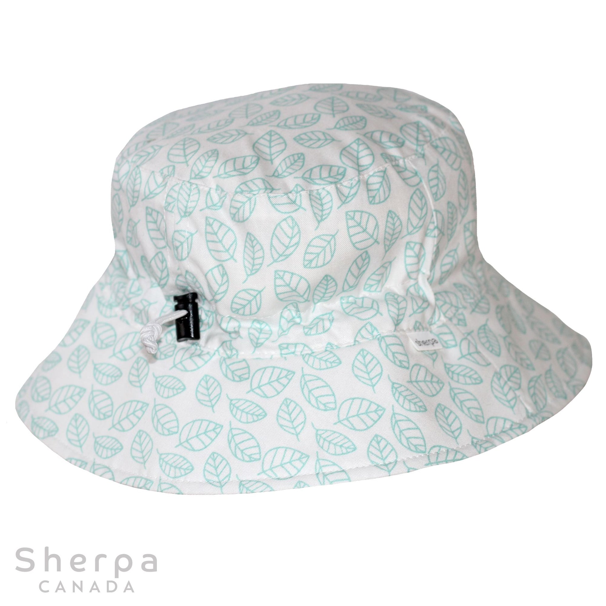 Sherpa Canda Bucket Hat - Aqua Leaves (Min. of 1, Multiples of 1)