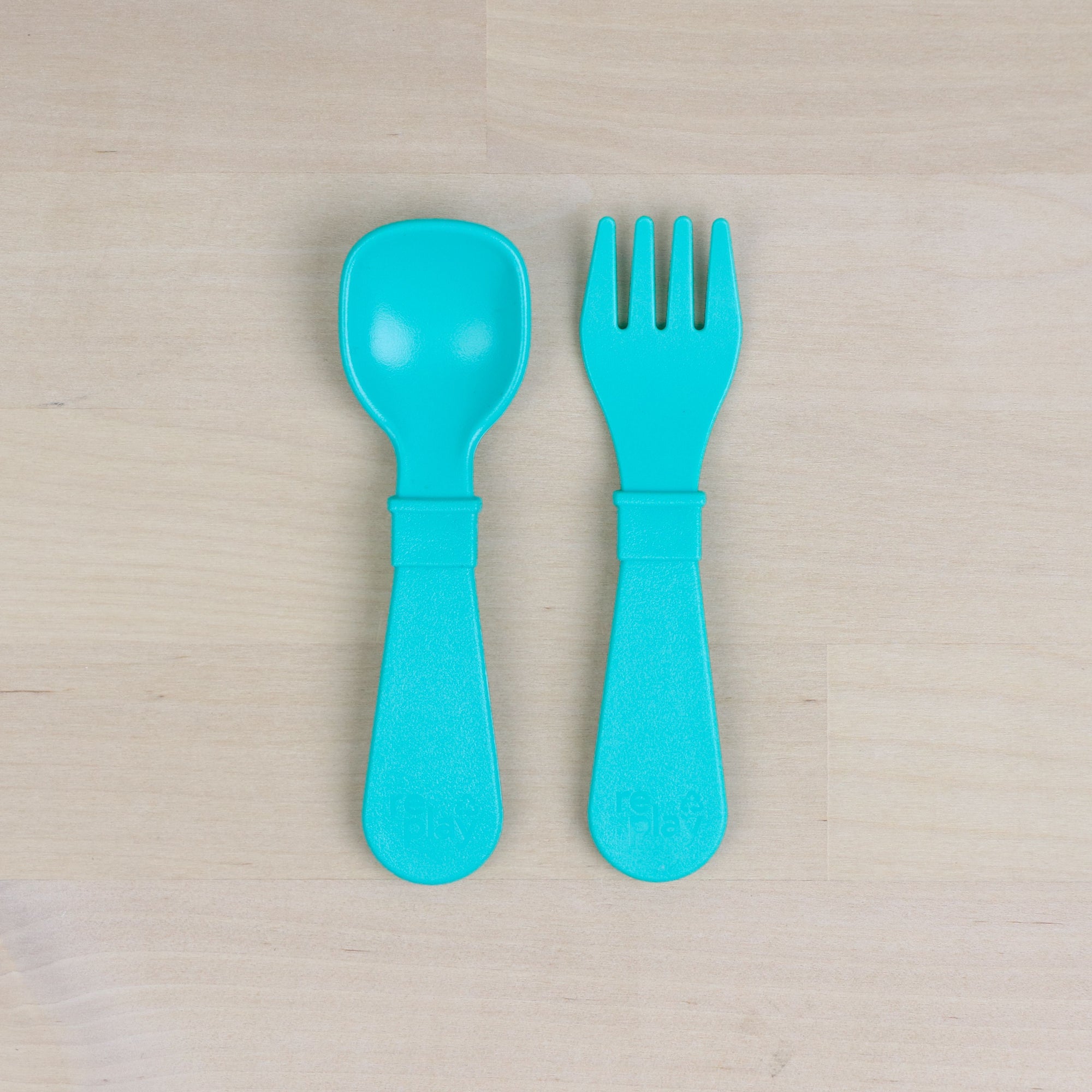 Re-Play 8 PK Tiny Utensils - Aqua (Min. of 2 PK, Multiples of 2 PK)
