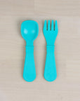 Re-Play 8 PK Tiny Utensils - Aqua (Min. of 2 PK, Multiples of 2 PK)