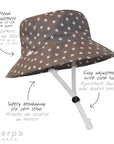Sherpa Canda Bucket Hat - Grey Cross (Min. of 2, Multiples of 2)