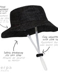 Sherpa Canda Bucket Hat - Black Print (Min. of 2, Multiples of 2)