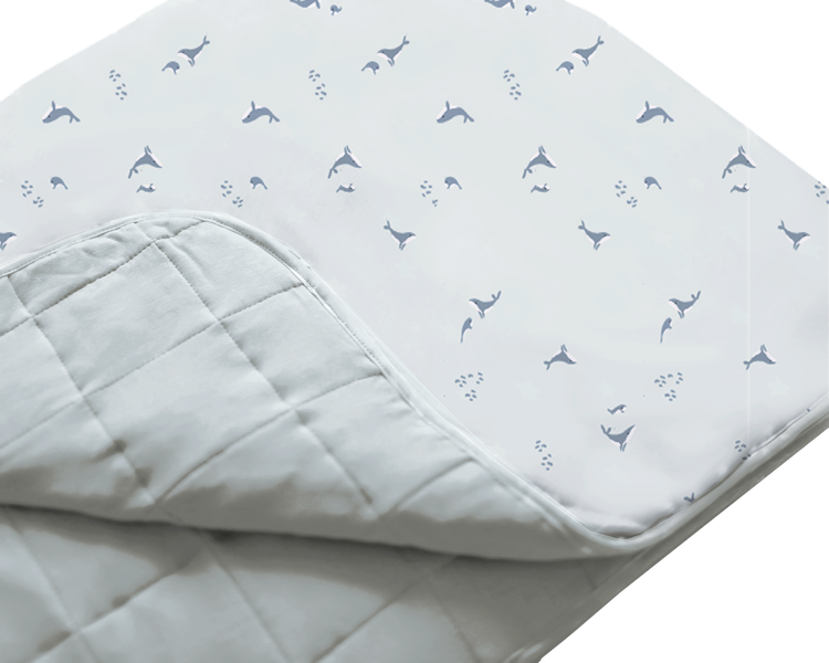 günamüna Toddler Cozy Cloud Comforter Baby Blanket Whale 0.5 TOG (Min. of 2, multiples of 2)