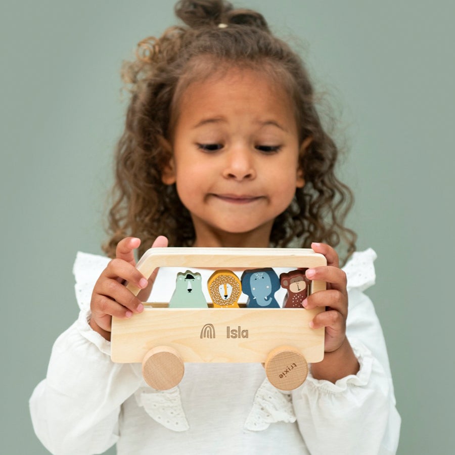 Trixie Wooden animal bus (Min. of 2 PK, multiples of 2 PK)