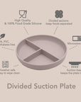 noüka Divided Suction Plate - Bloom (Min. of 2 PK, Multiples of 2 PK)