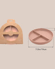 noüka Divided Suction Plate - Leaf (Sold in Case of 2, Qty of 1=2 products)