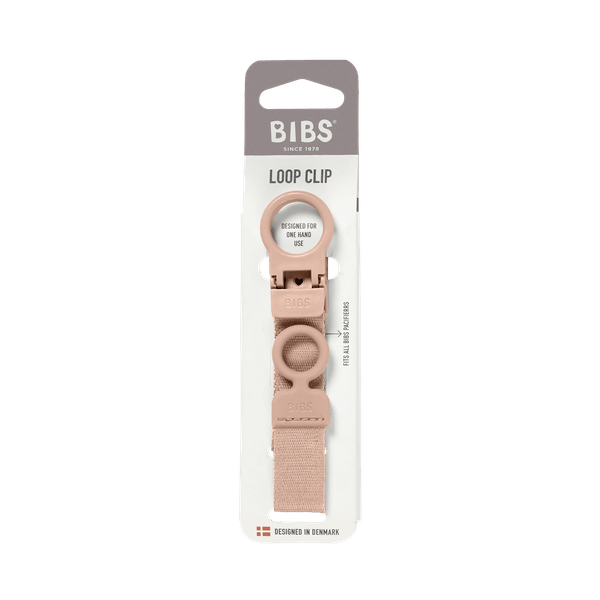 BIBS Pacifier Clip Loop - Blush (Min. of 2 PK , multiples of 2 PK)