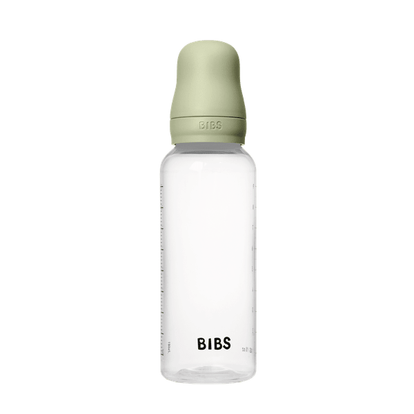 BIBS BPA-Free PP Baby Bottle Round Silicone 1 pack 270 ml Medium Flow Sage (Min. of 2 PK , multiples of 2 PK)