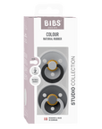 BIBS Pacifier Studio Colour 2 PACK Fusion Latex - Cloud Iron Mix (Min. of 2 PK, multiples of 2 PK)
