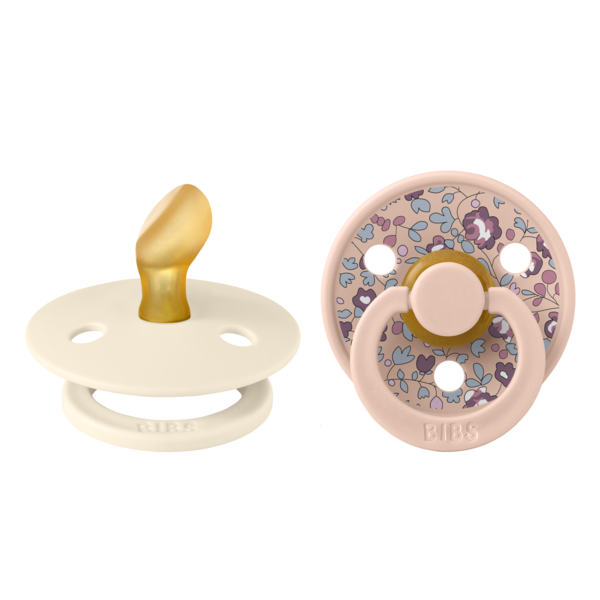 BIBS x Liberty Pacifier Original COLOUR Latex Anatomical Eloise Blush (Min. of 2 PK, multiples of 2 PK)